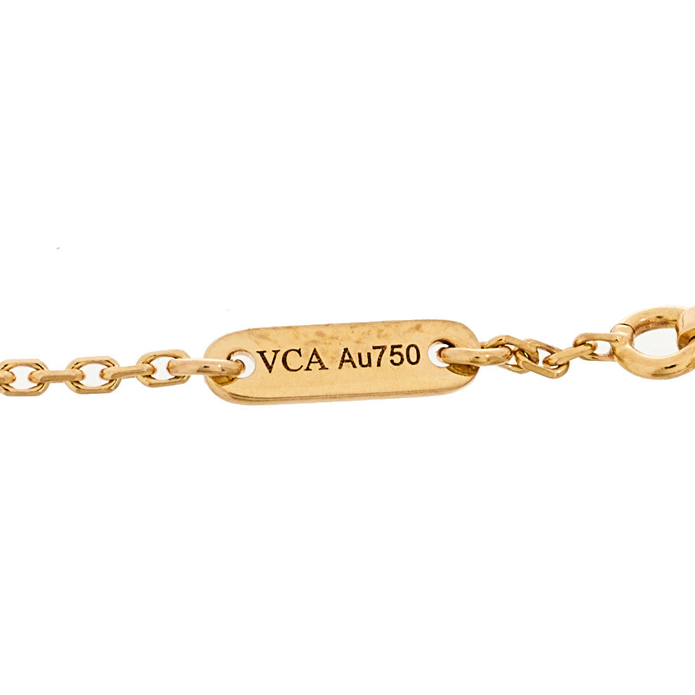18K Rose Gold Carnelian Sweet Alhambra Bracelet