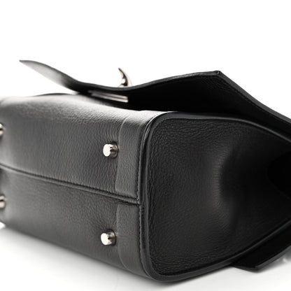 Givenchy Grained Calfskin Mini Shark Lock Satchel Black 9 of 9