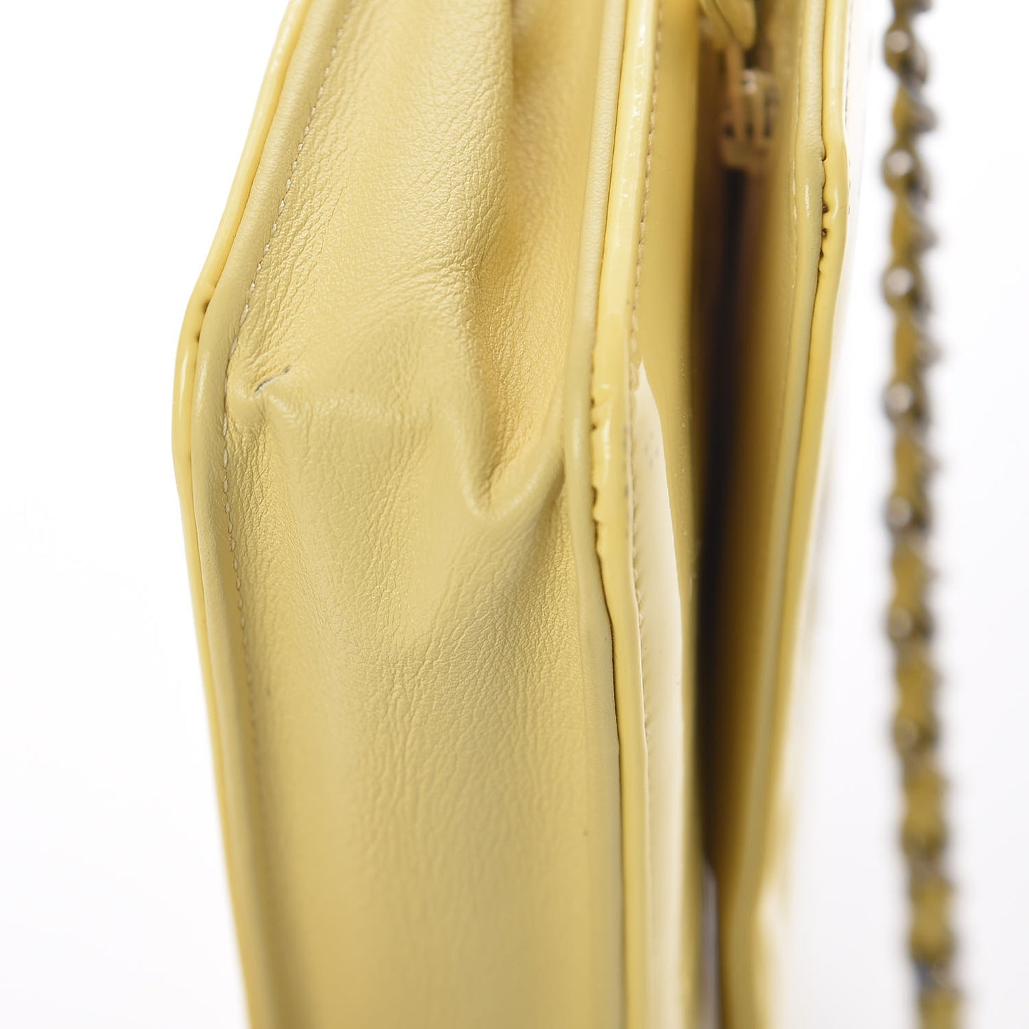Patent CC Compact Wallet on Chain WOC Yellow
