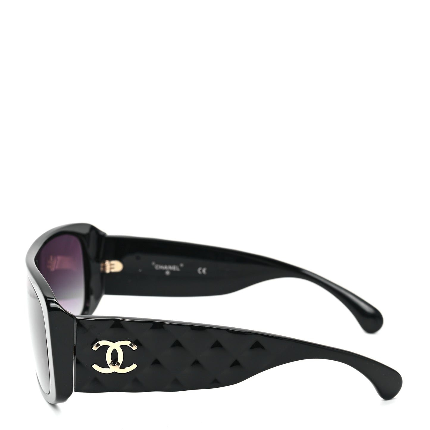 Acetate Shield Sunglasses 71466 Black