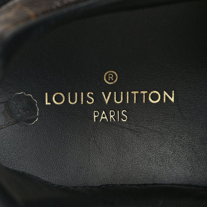 Louis Vuitton Suede Monogram Run Away Sneakers 39 Black 7 of 7