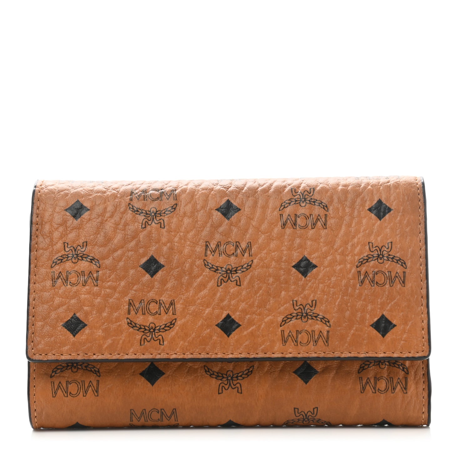 Visetos Tri-Fold Wallet Cognac