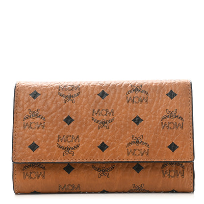 MCM Visetos Tri-Fold Wallet Cognac 1 of 7