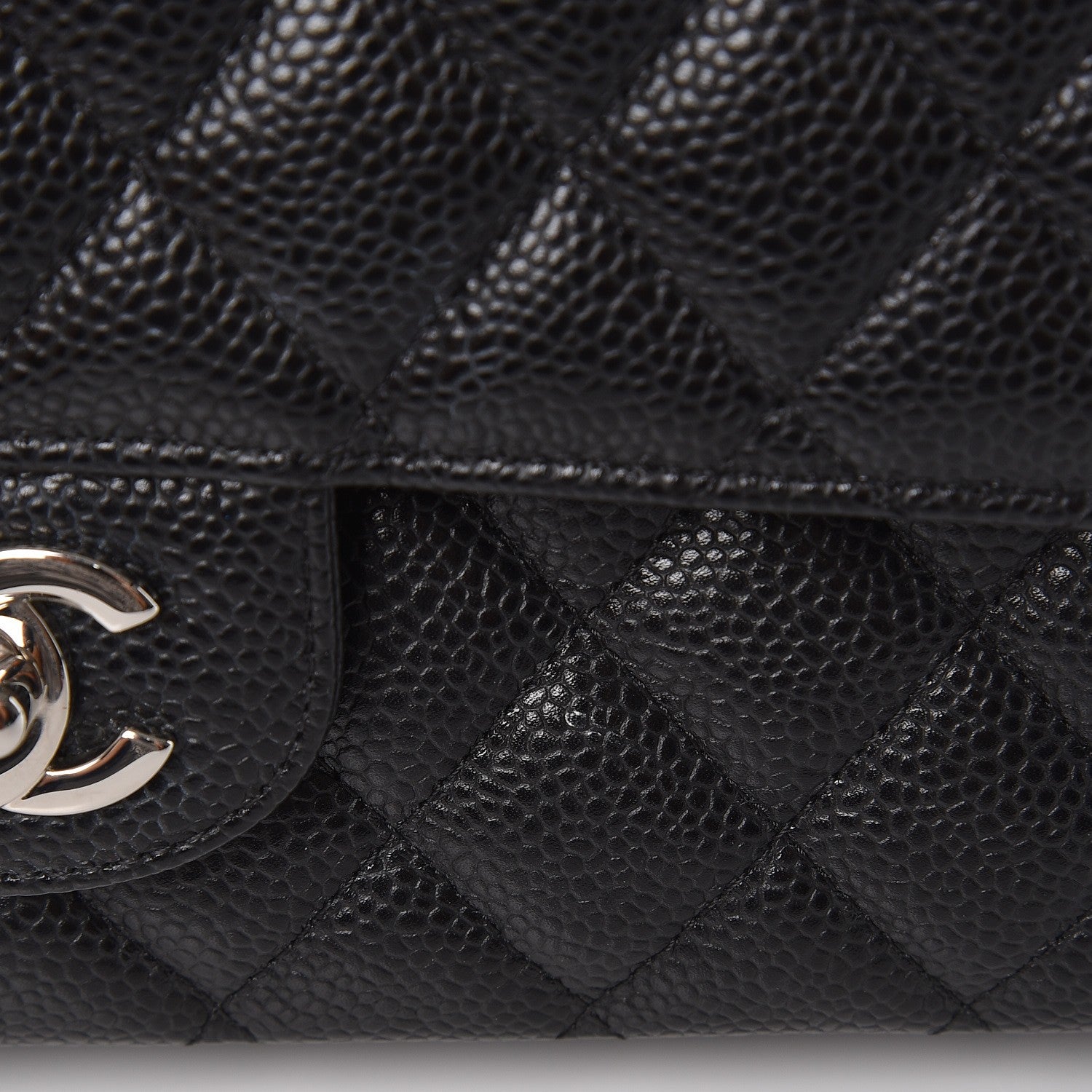 Chanel Caviar Quilted Medium Double Flap Black 8 of 10
