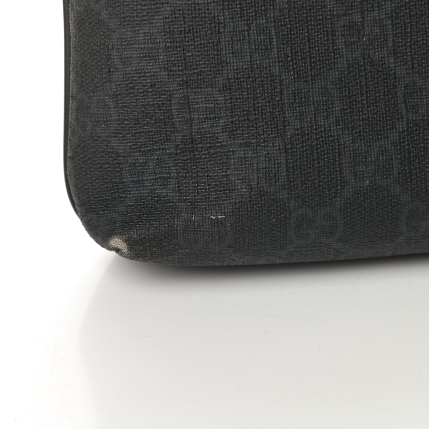 GG Supreme Monogram Crossbody Messenger Bag Black Grey
