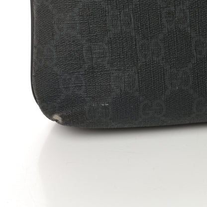 Gucci GG Supreme Monogram Crossbody Messenger Bag Black Grey 13 of 20