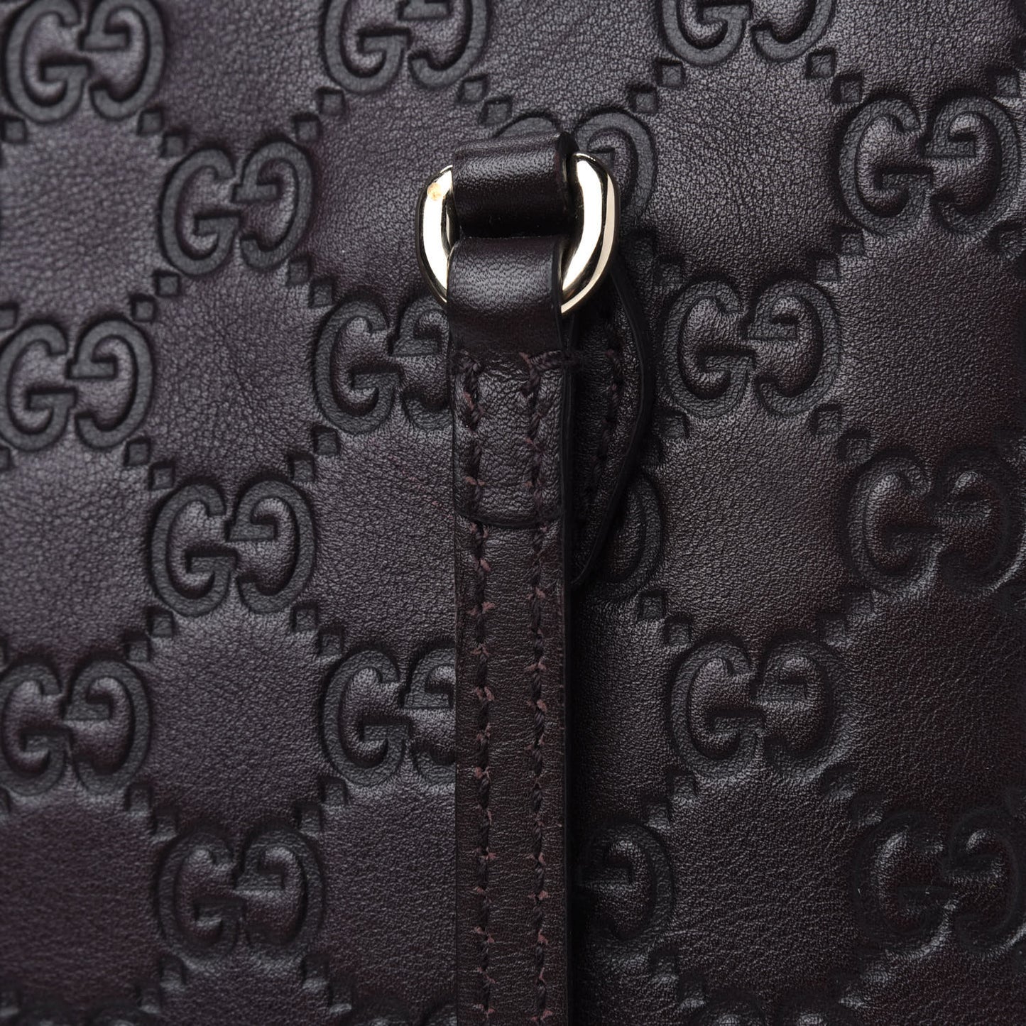 Guccissima Medium Bree Shoulder Bag Chocolate