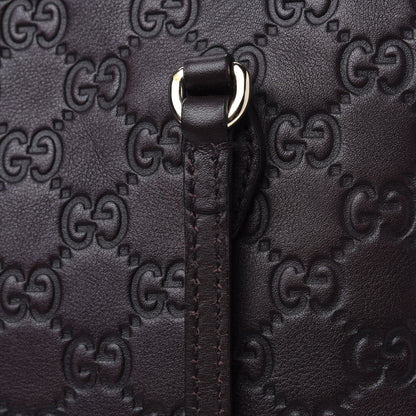 Gucci Guccissima Medium Bree Shoulder Bag Chocolate 25 of 28
