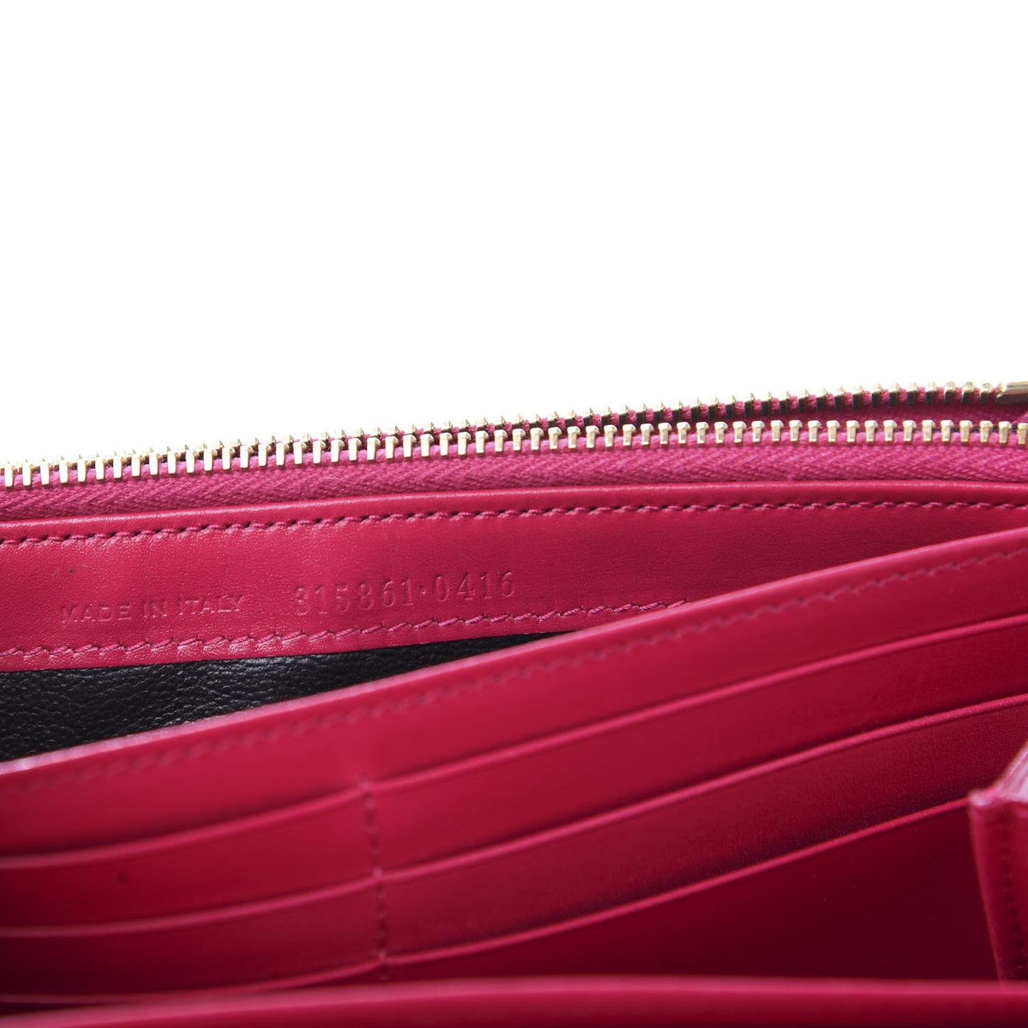 Calfskin Classic Large Marquage Flap Wallet Pink