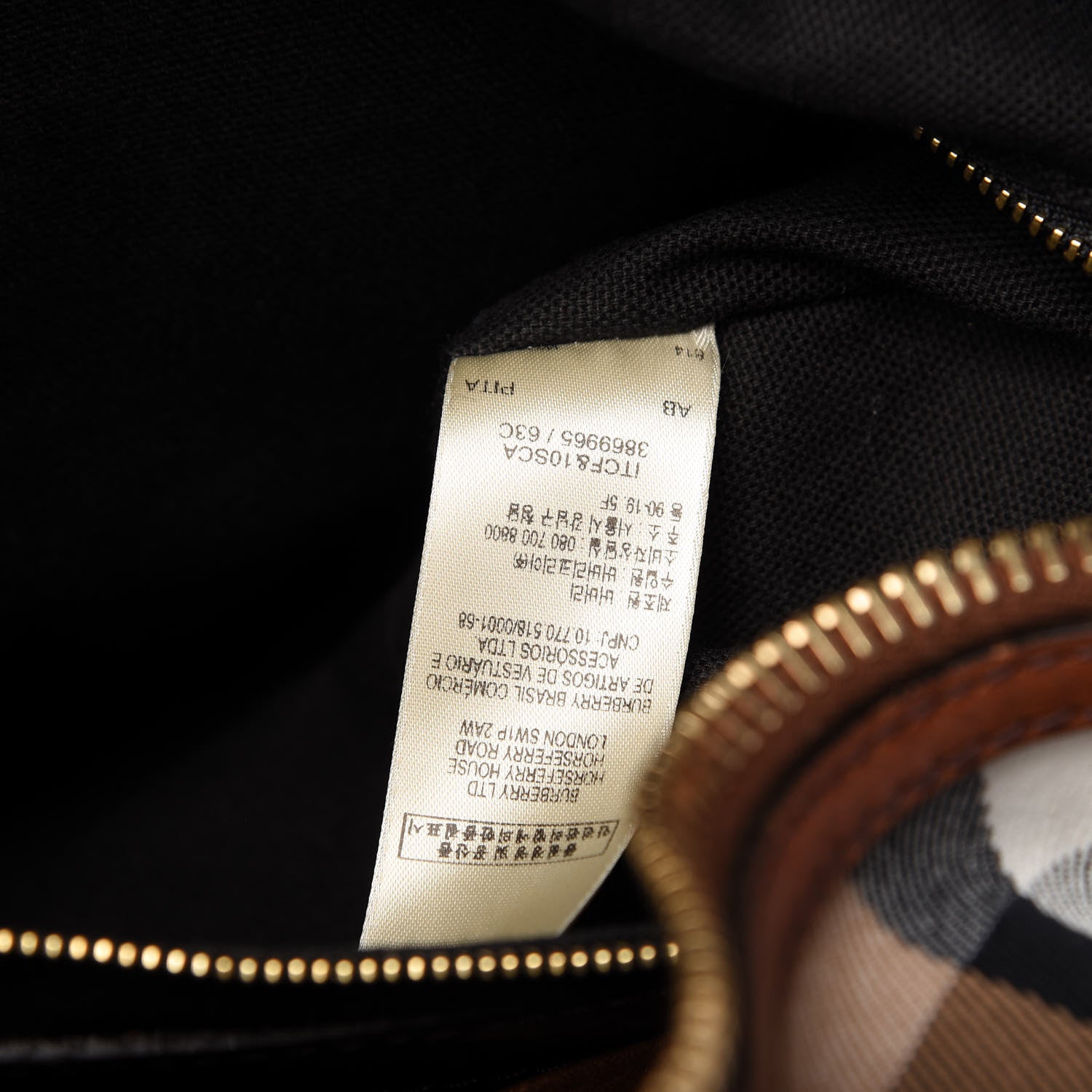 Burberry House Check Bridle Calfskin Small Ledbury Hobo Dark Tan 9 of 12