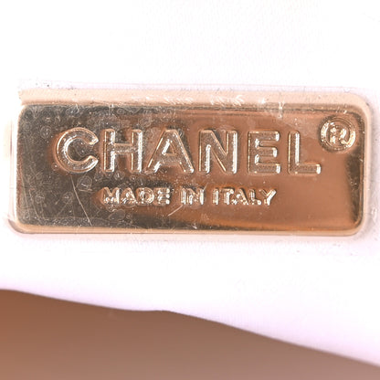 Chanel Sequin Lambskin CC Backpack White 6 of 10