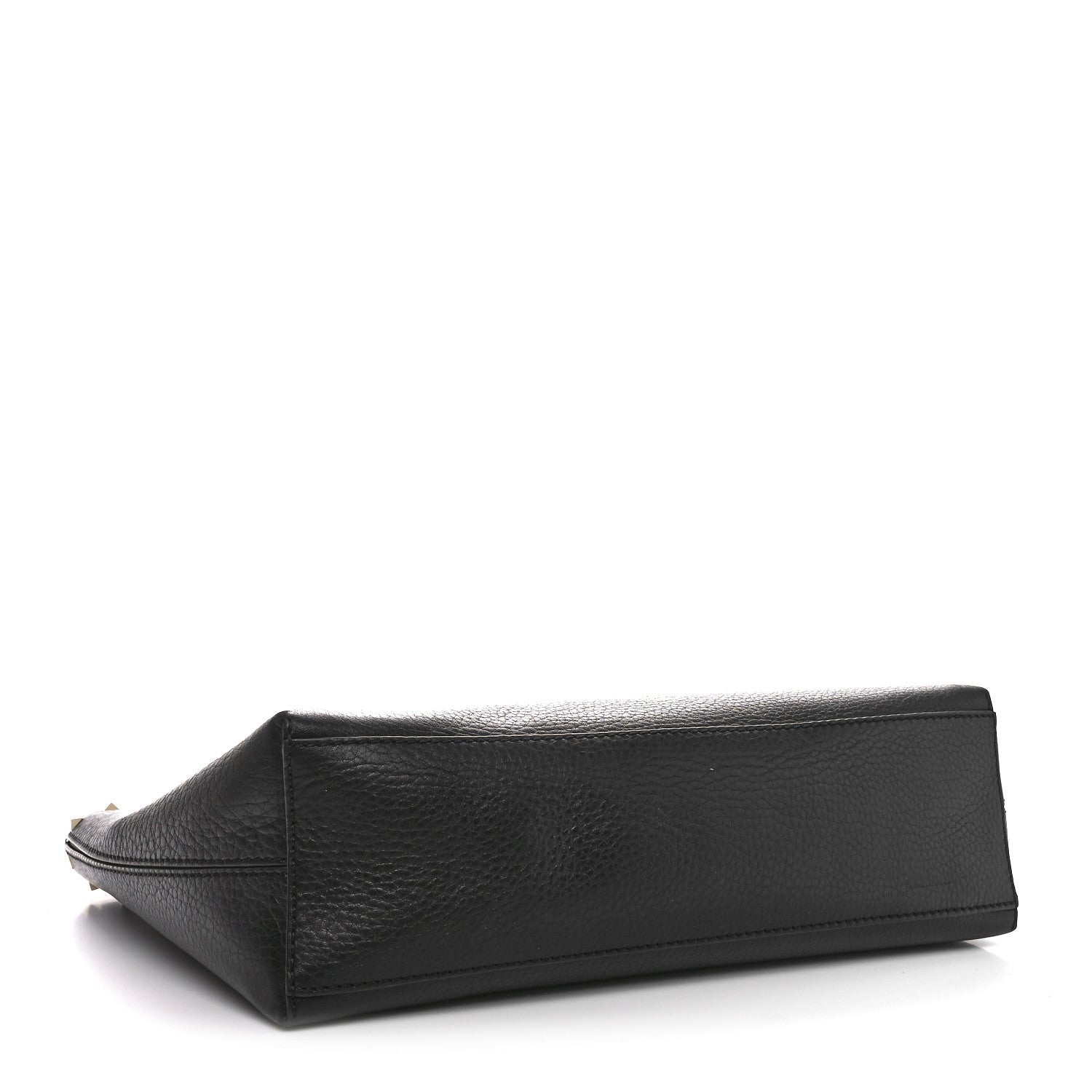 Valentino Garavani Grained Calfskin Small Rockstud Shoulder Tote Black 4 of 9