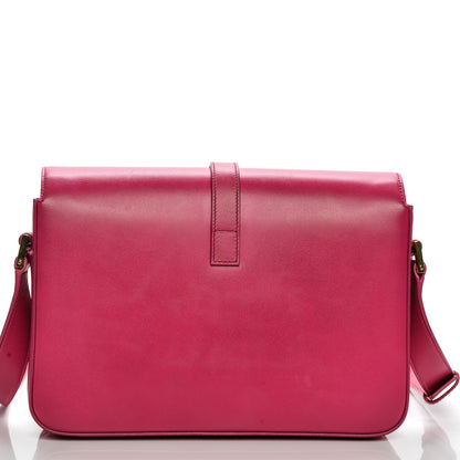 Saint Laurent Calfskin Medium Classic Monogram Universite Bag Fuchsia 8 of 9