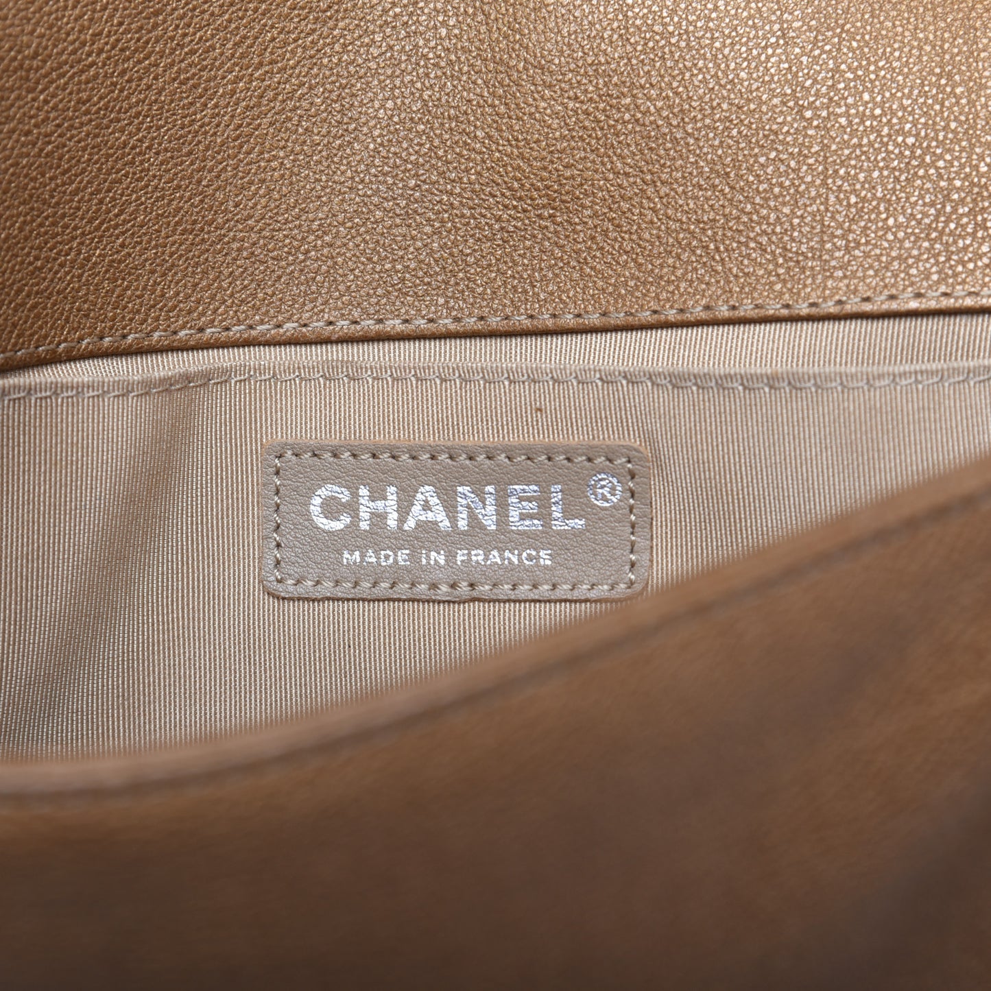 Caviar Quilted Medium Boy Flap Camel