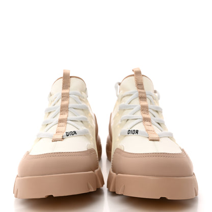 Christian Dior Neoprene Rubber Womens D-Connect Sneakers 39 White Beige 2 of 11