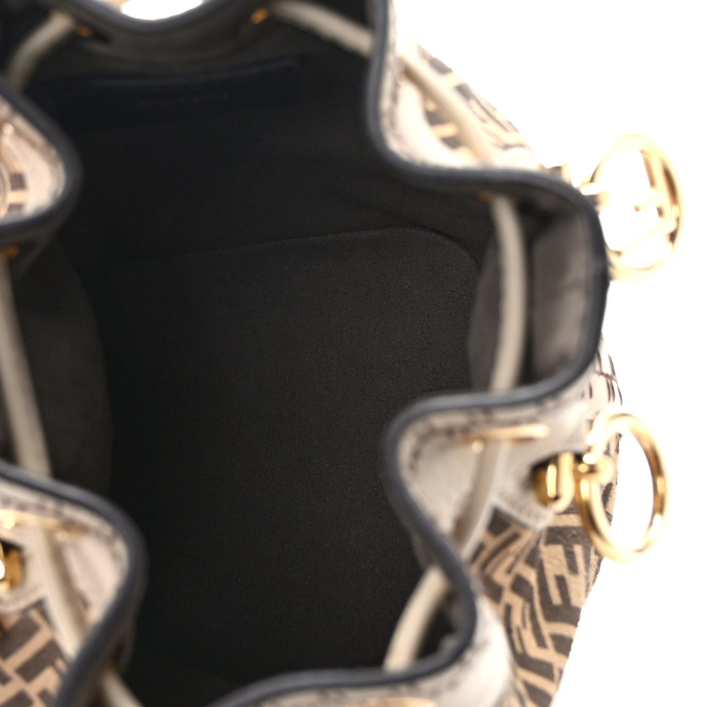 Suede Vitello Grace F is Fendi Micro FF Mini Mon Tresor Bucket Bag Nude Spring Maya