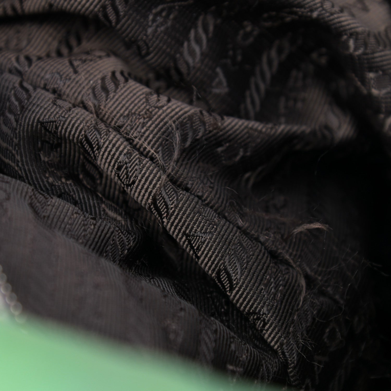 Prada Saffiano Tessuto Nylon Shopping Tote Green Brown 16 of 24