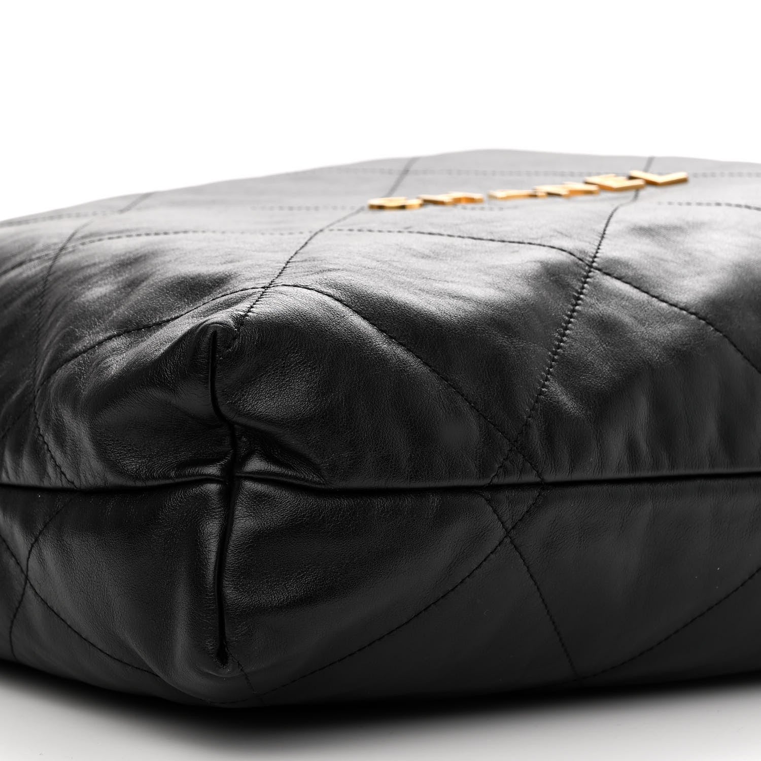 Chanel Shiny Calfskin Quilted Large Chanel 22 Black 9 of 10