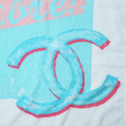 Chanel Cotton Coco Cuba Beach Towel Turquoise 4 of 5