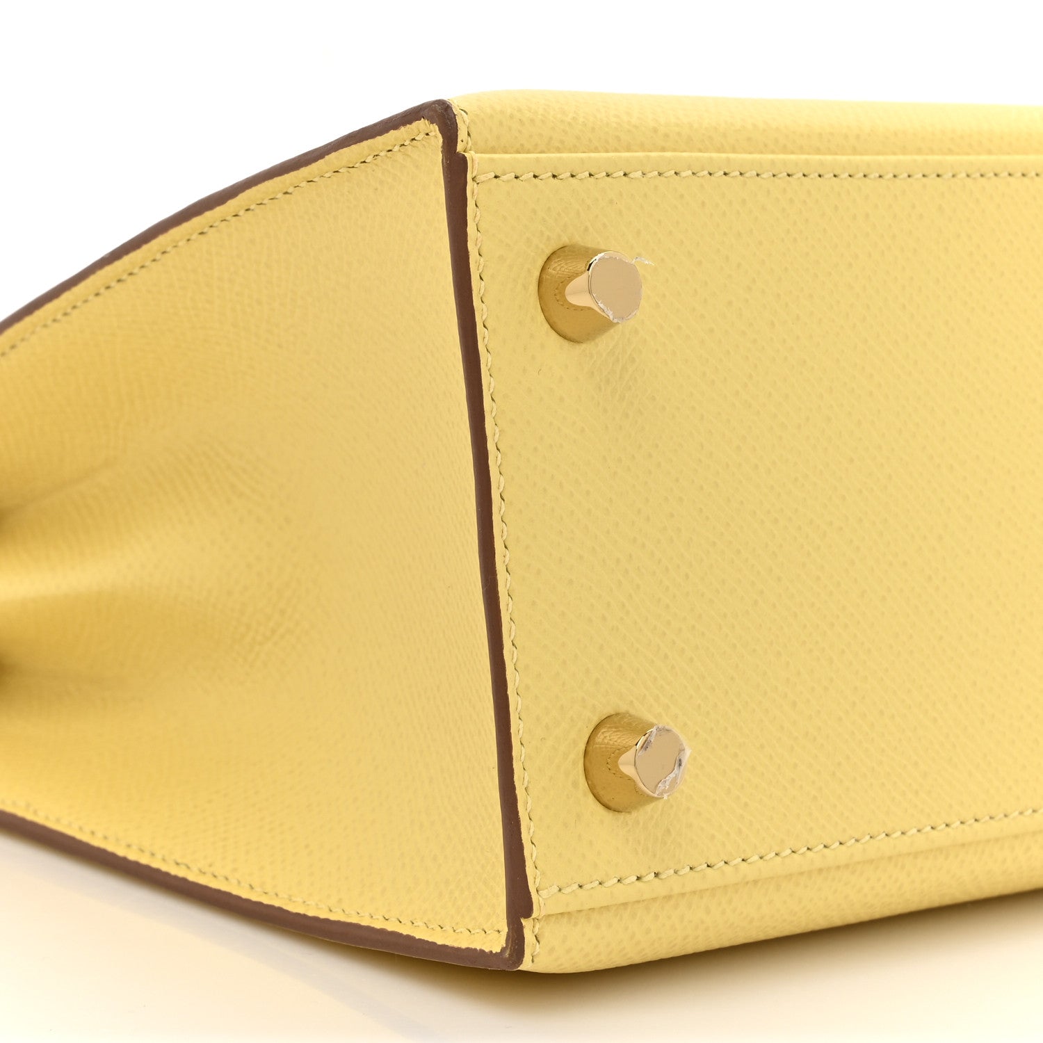Hermes Epsom Kelly Sellier 25 Jaune Poussin 10 of 11