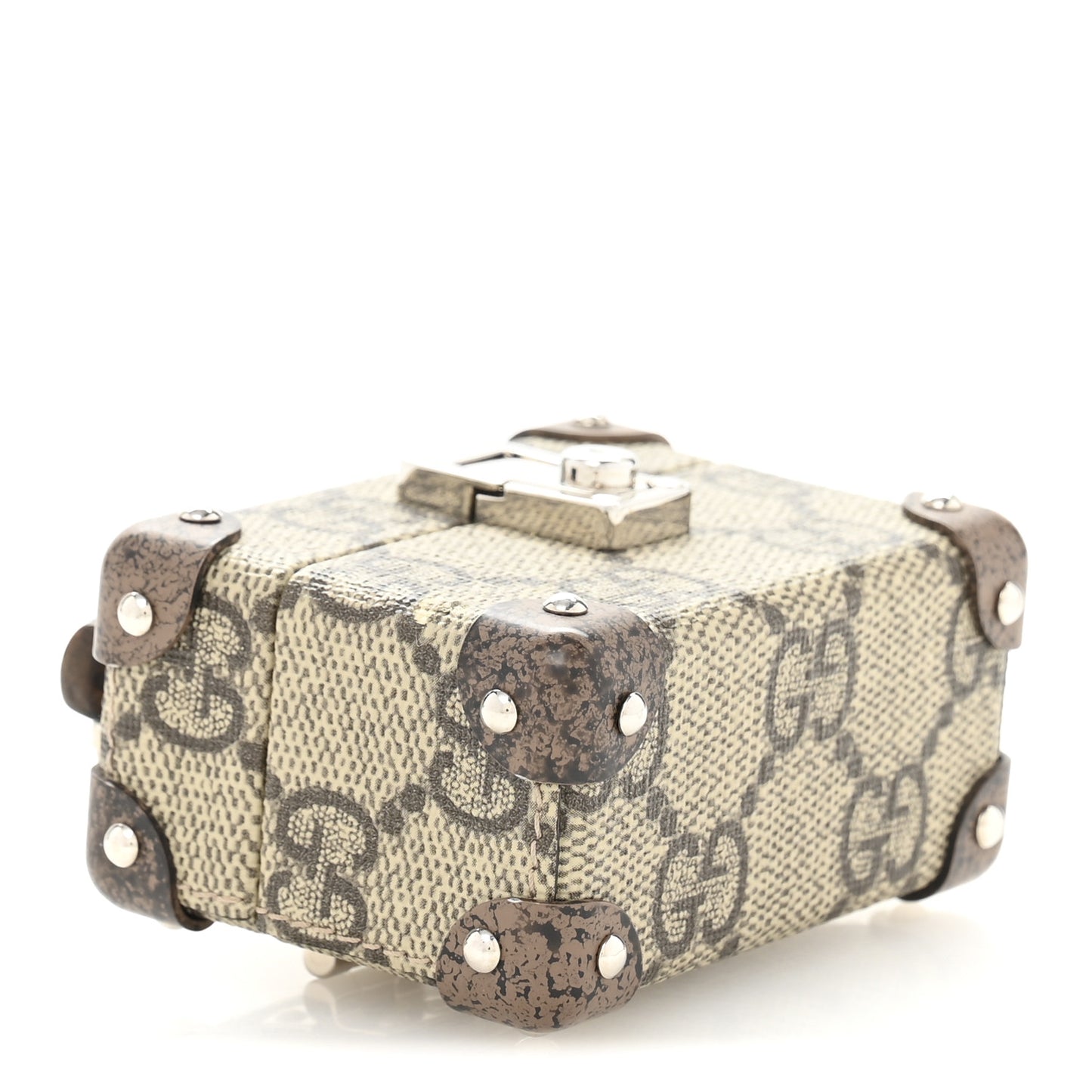 GG Supreme Monogram AirPods Pro Case Beige Ebony