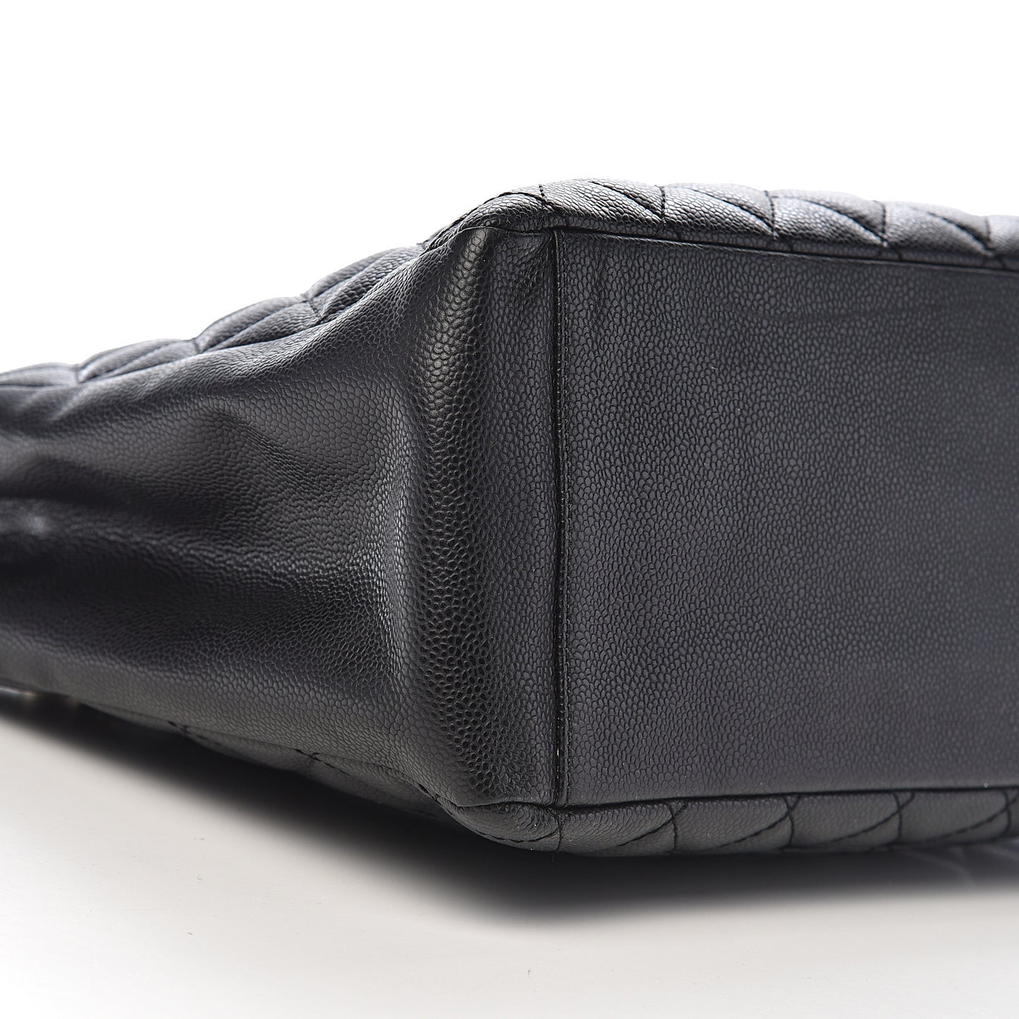 Caviar Quilted Grand Shopping Tote GST Black