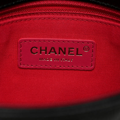 Chanel Shiny Caviar Quilted Small Chain Melody Flap Black 6 of 11