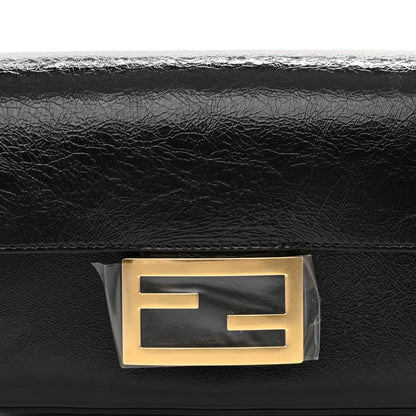 Fendi Agnello Old Shine Hip Belt Baguette Bag Black 8 of 9
