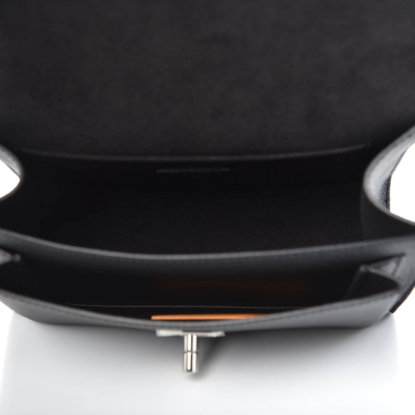Soft Calfskin My Lockme Chain Bag BB Black