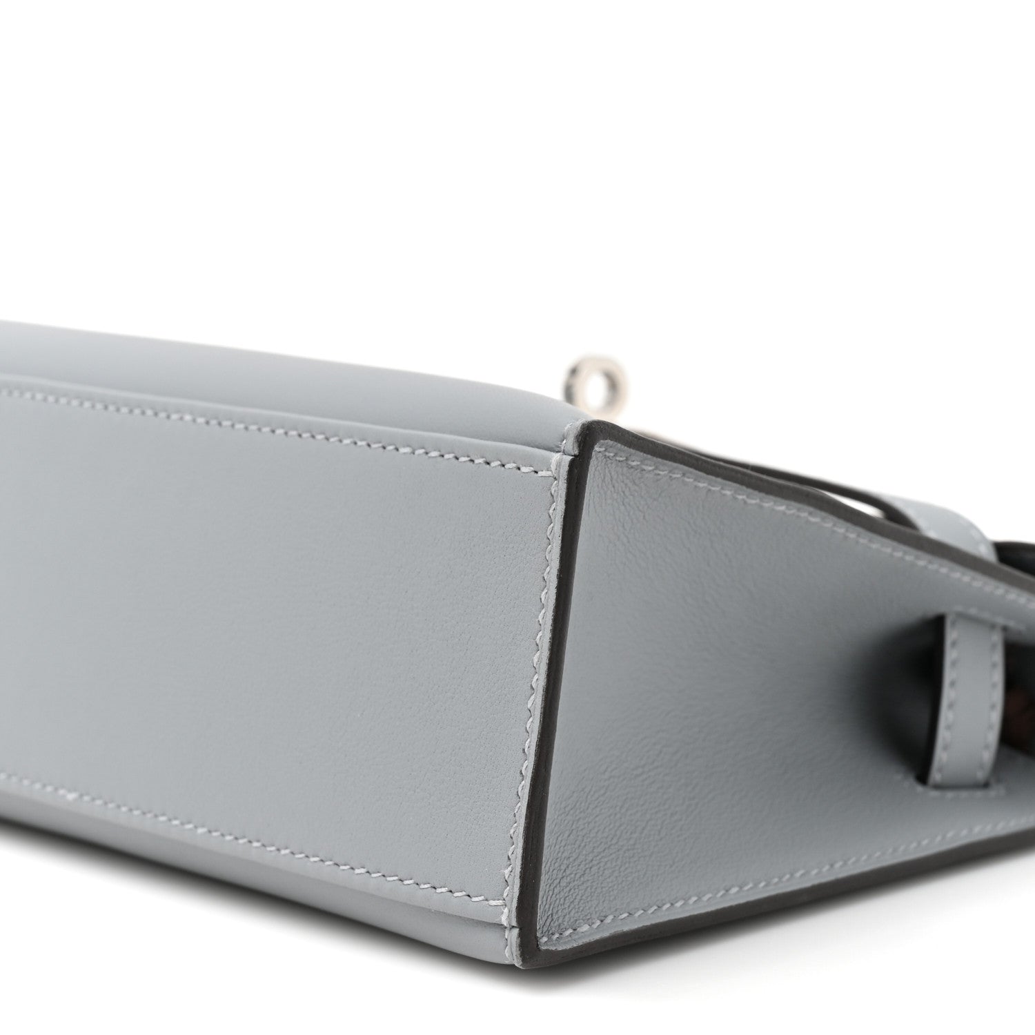 Hermes Swift Kelly Pochette Clutch Gris Pantin 9 of 12