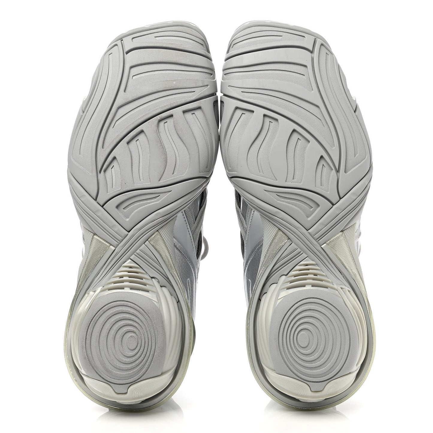 Metallic Rubber Mesh Womens Tyrex Sneakers 39 Monocolor Silver