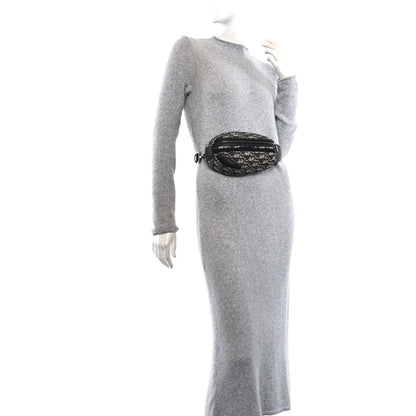 Christian Dior Grained Calfskin Oblique Scarab Sling Bag Blue Black 2 of 10