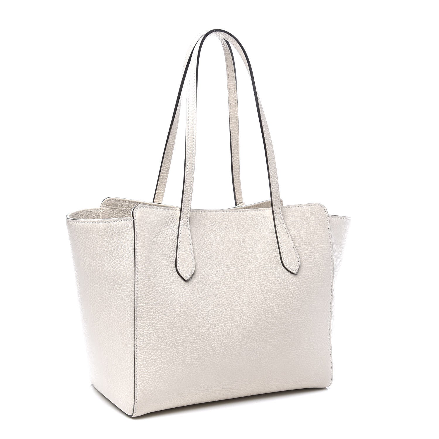 Gucci Dollar Calfskin Small Swing Tote Mystic White 2 of 10