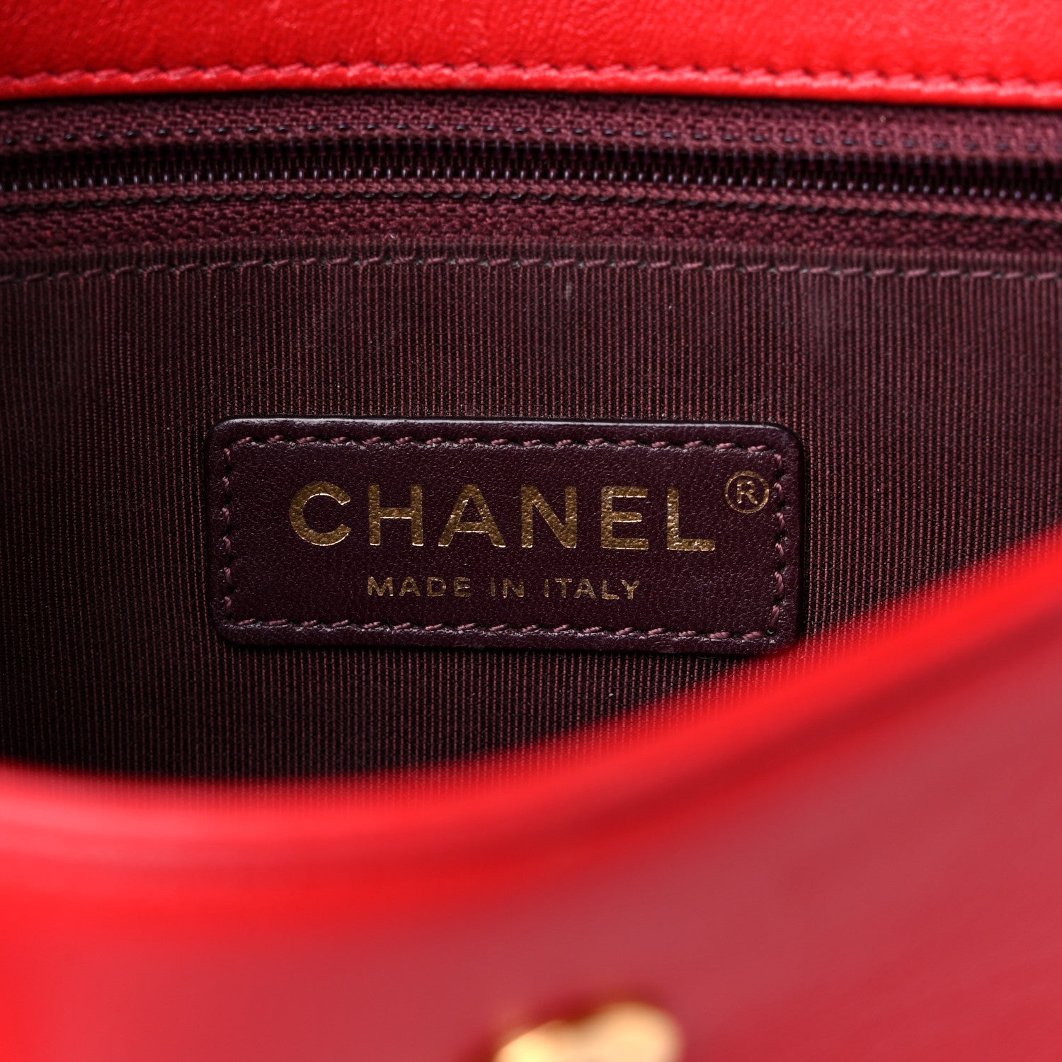Chanel Sheepskin Quilted Medium Vintage Mademoiselle Flap Red 6 of 16