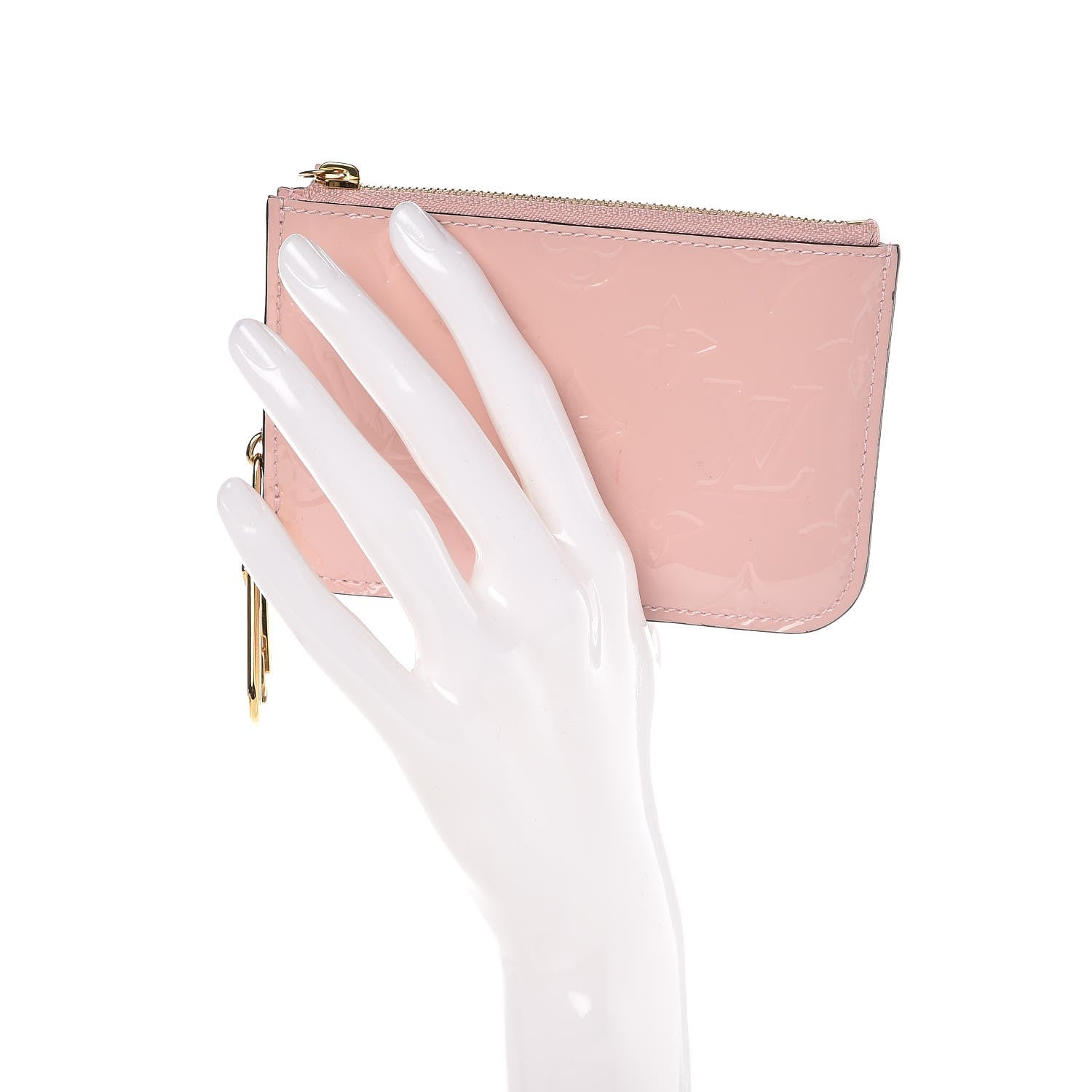 Louis Vuitton Vernis Key Pouch Rose Ballerine 2 of 9