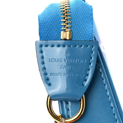Louis Vuitton Vernis Valentine Mini Pochette Accessories Baby Blue Neon 6 of 8