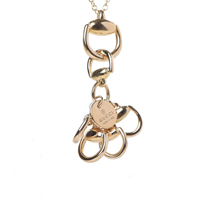 Gucci 18K Yellow Gold Multi Horsebit Pendant Necklace 5 of 8