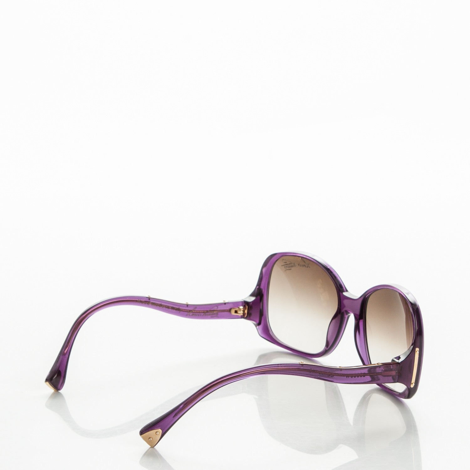 Louis Vuitton Gina Sunglasses Z0533W Violet Glitter 3 of 6