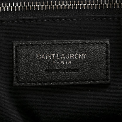 Saint Laurent Crinkled Calfskin Matelasse Monogram Medium Niki Chain Satchel Fog 6 of 14