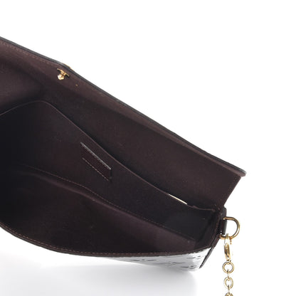 Louis Vuitton Vernis Pochette Felicie Chain Wallet Amarante 4 of 8