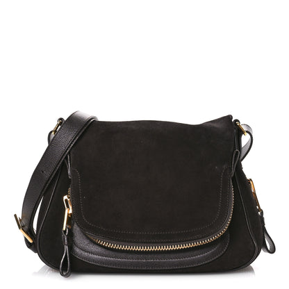 Tom Ford Suede Calfskin Jennifer Crossbody Brown 1 of 15