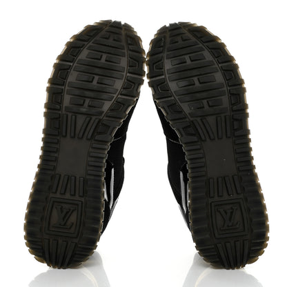 Louis Vuitton Suede Monogram Run Away Sneakers 36.5 Black 5 of 9