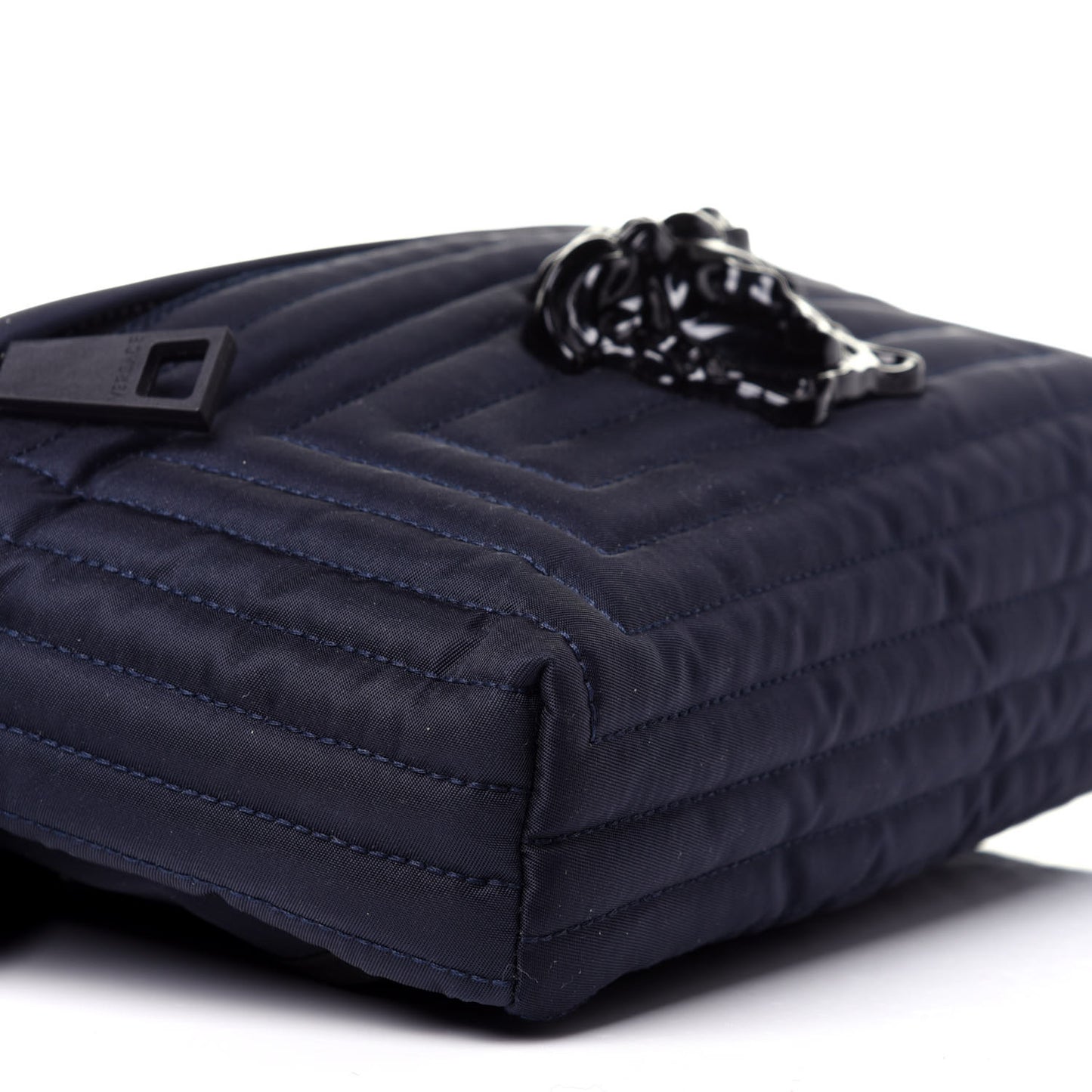 Nylon Palazzo Medusa Belt Bag Navy