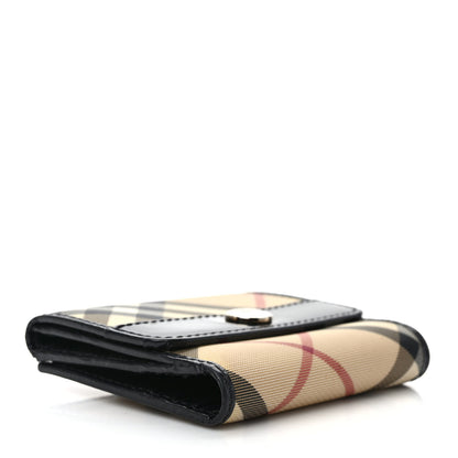 Burberry Nova Check Compact Wallet Black 4 of 9