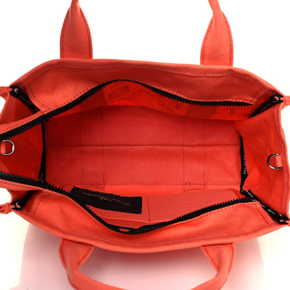 Marc Jacobs Cotton Canvas Medium The Traveler Tote Bag Orange 5 of 12