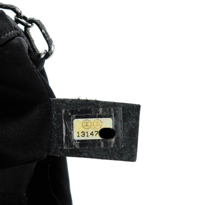 Chanel Satin Diamante Evening Clutch Bag Black 7 of 7