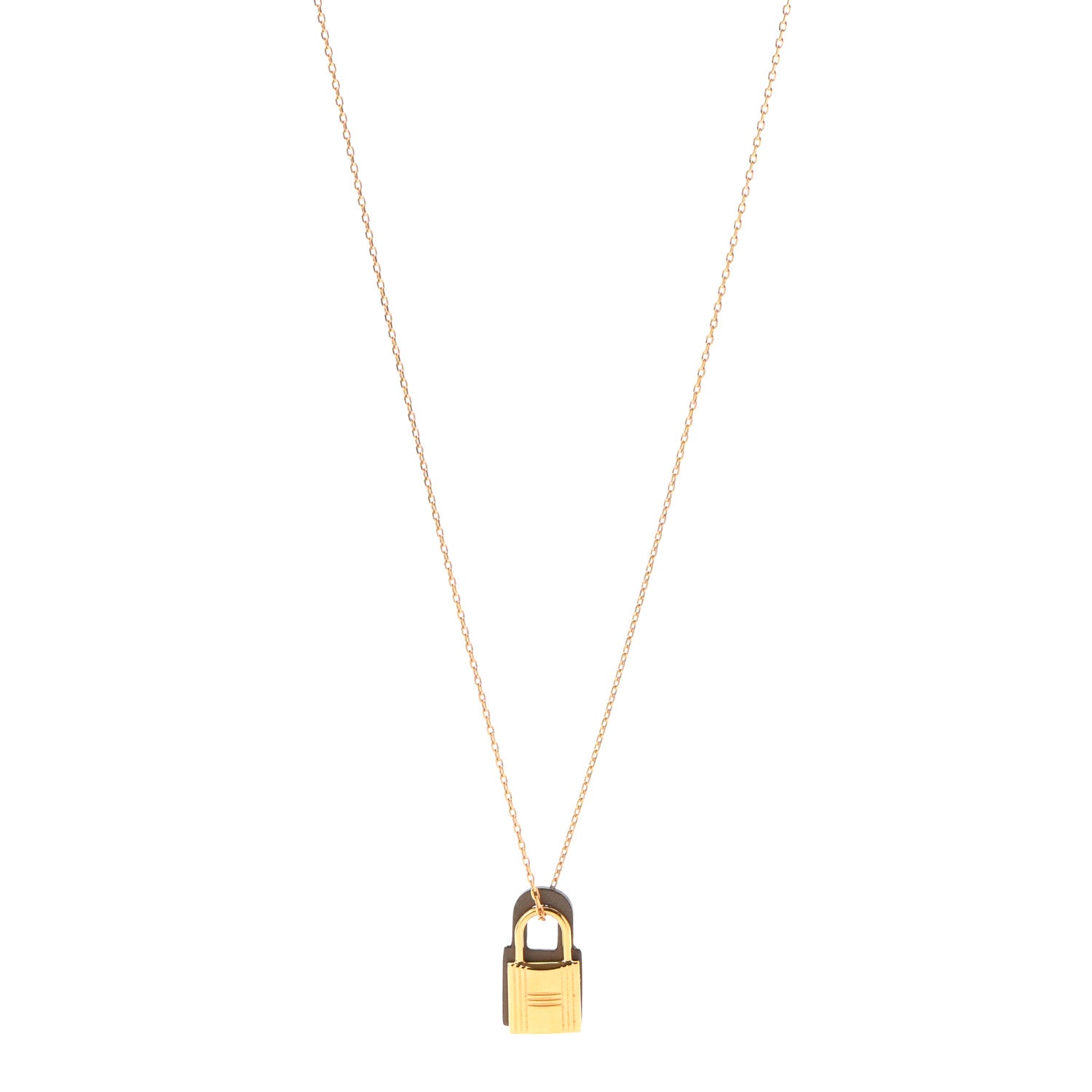 Hermes Swift O'Kelly Pendant Necklace Etain 1 of 6