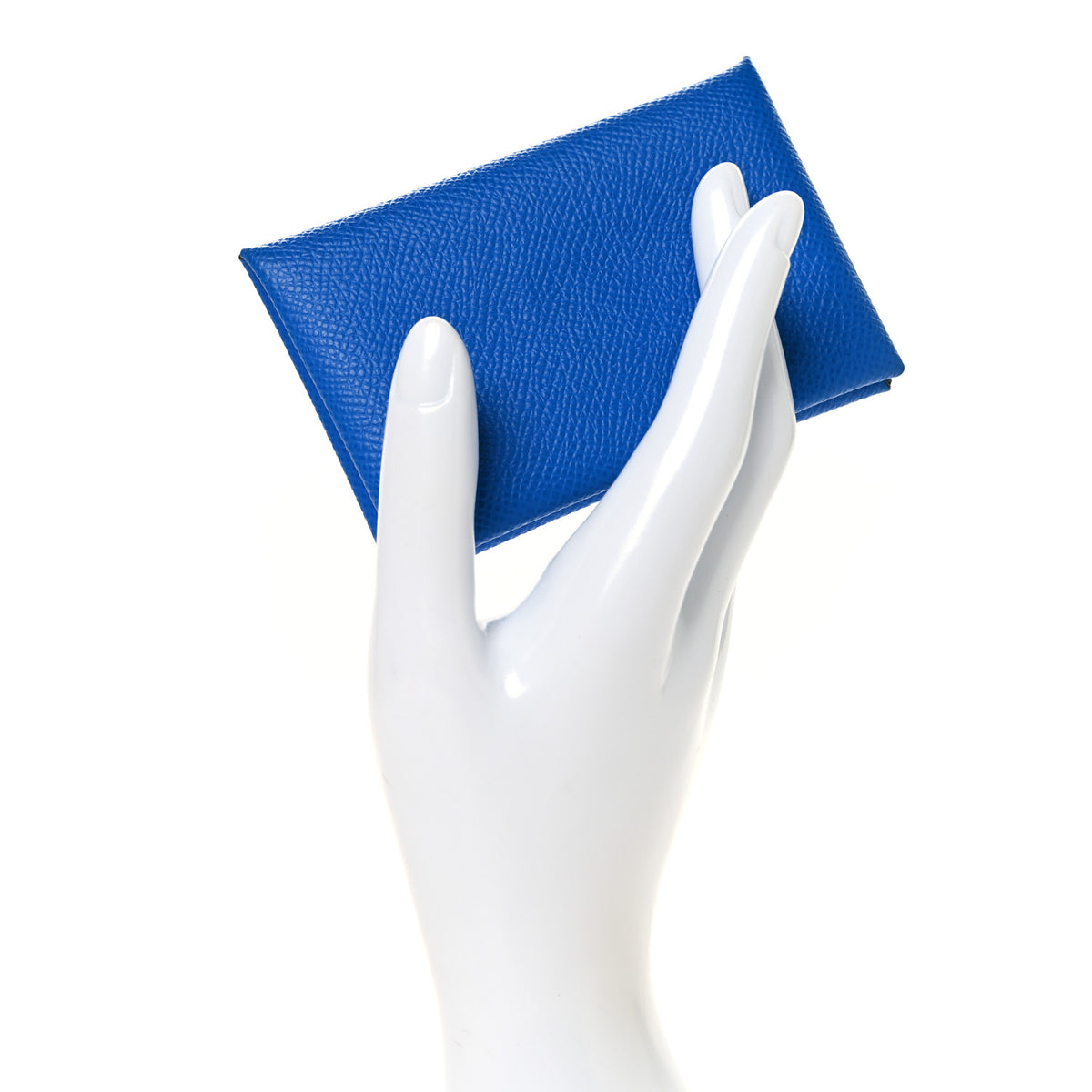 Hermes Epsom Verso Calvi Card Case Blue Hydra Deep Blue 2 of 8