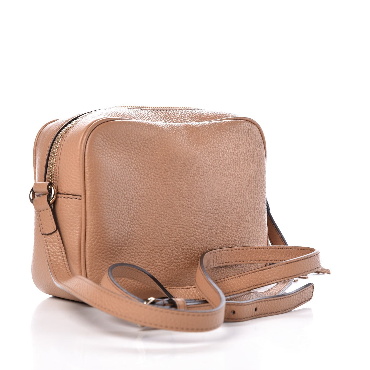 Pebbled Calfskin Small Soho Disco Bag Rose Beige