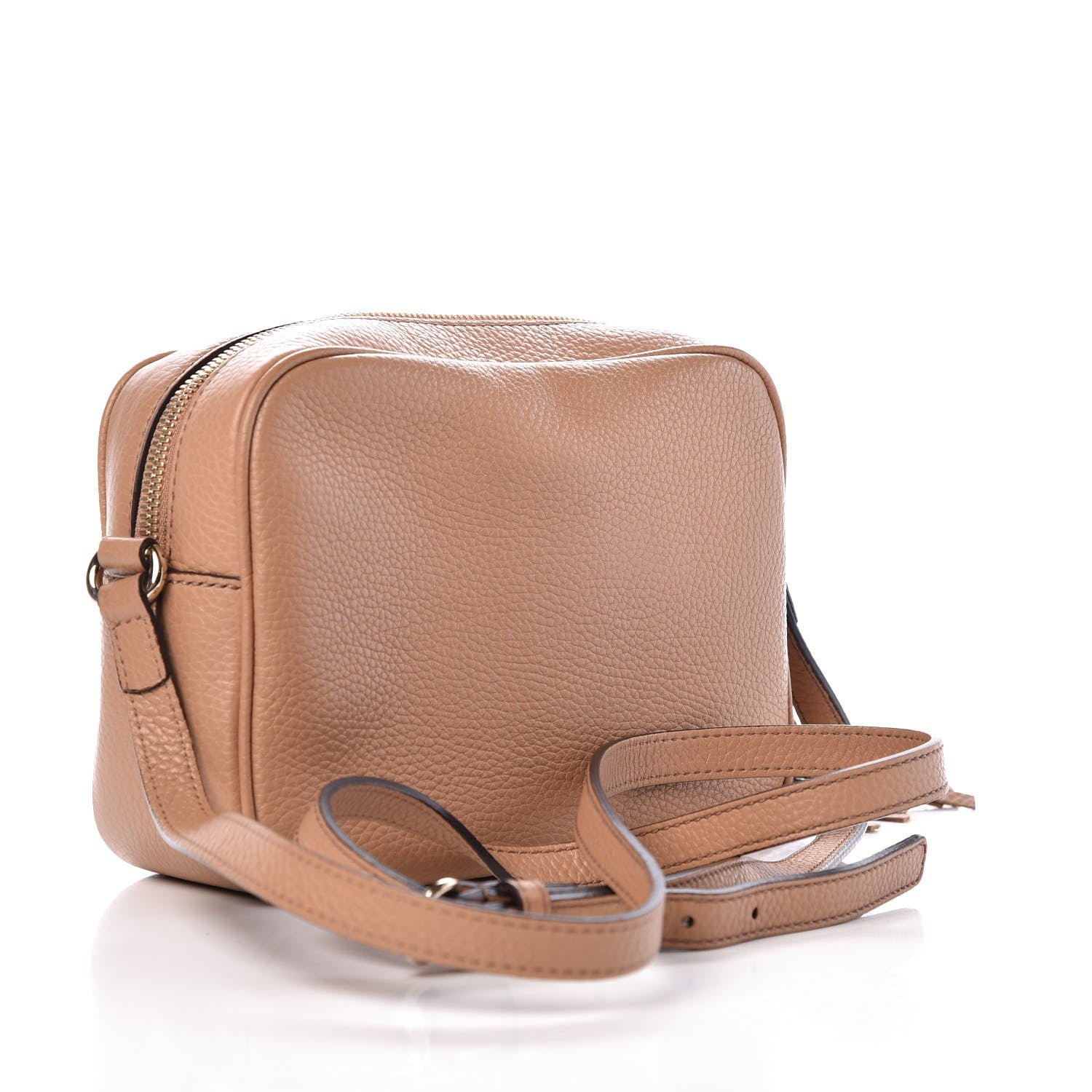 Gucci Pebbled Calfskin Small Soho Disco Bag Rose Beige 3 of 7